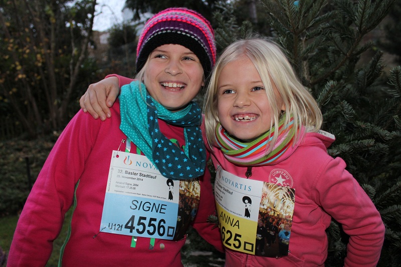 Signe og Anna klar til Stadtlauf