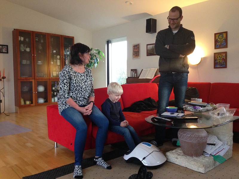 Punger og Faster tester fodmassagen